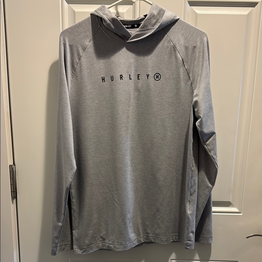 Hurley Gray Lightweight Stretch Hoodie